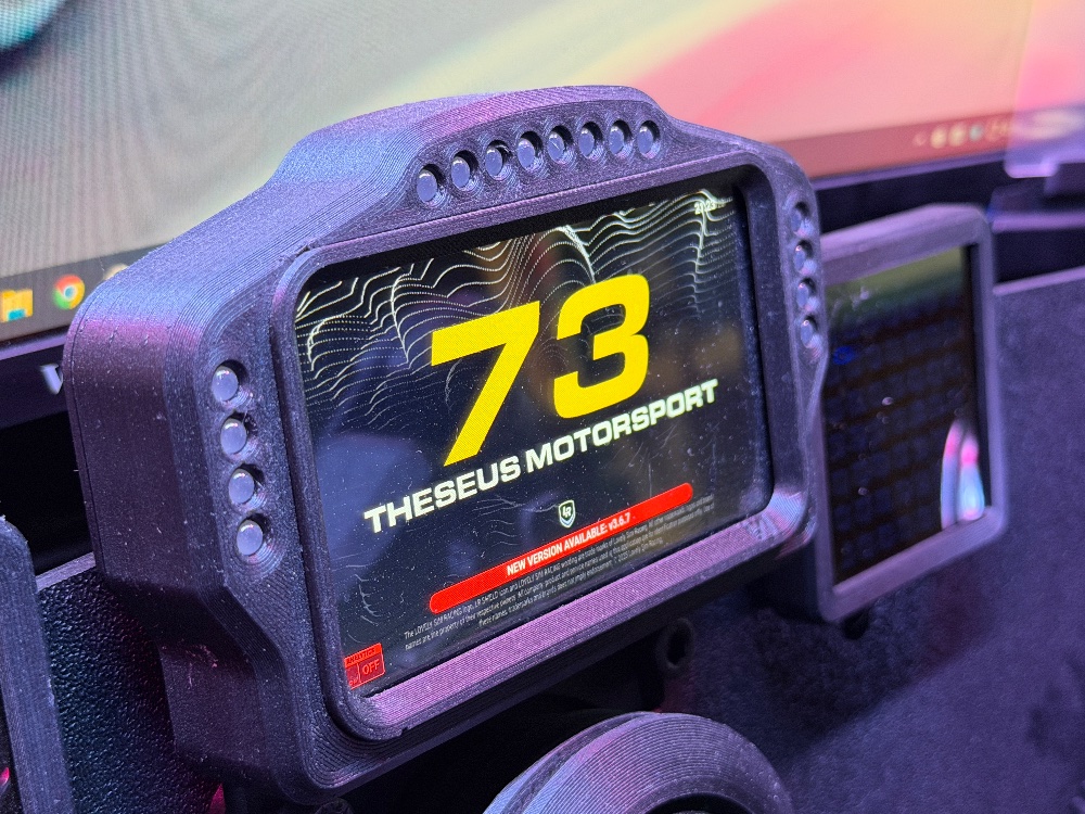 DDU & Flag Matrix — Theseus Motorsport sim rig detail